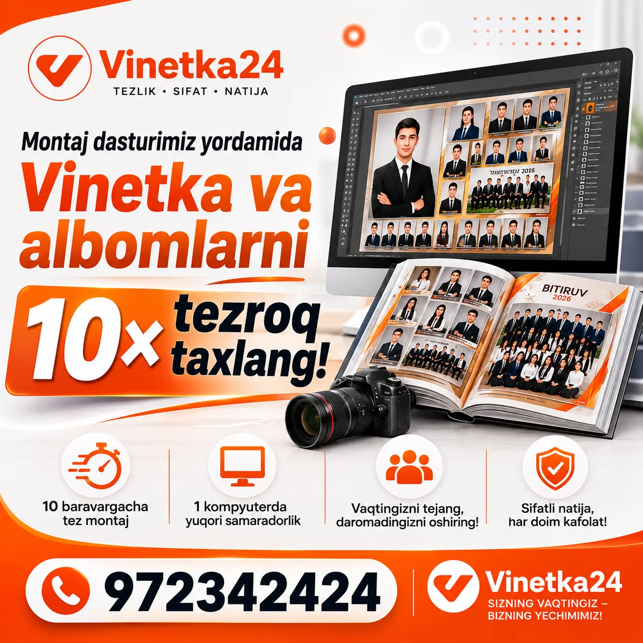 Montaj dasturi yordamida 10x tez ishlang
